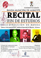 Concierto T.F.E. Alumnos CSMCLM con la Banda Sinfónica Municipal de Albacete